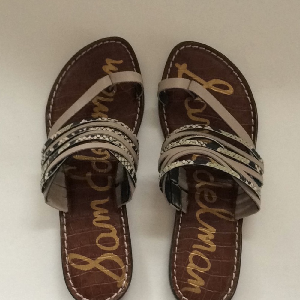 NEW Sam Edelman python sandals - Picture 5 of 8
